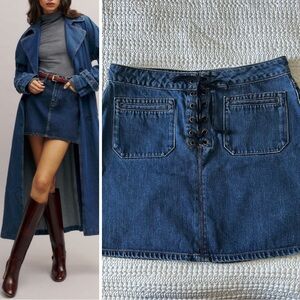 Denim Mini Skirt 100% cotton